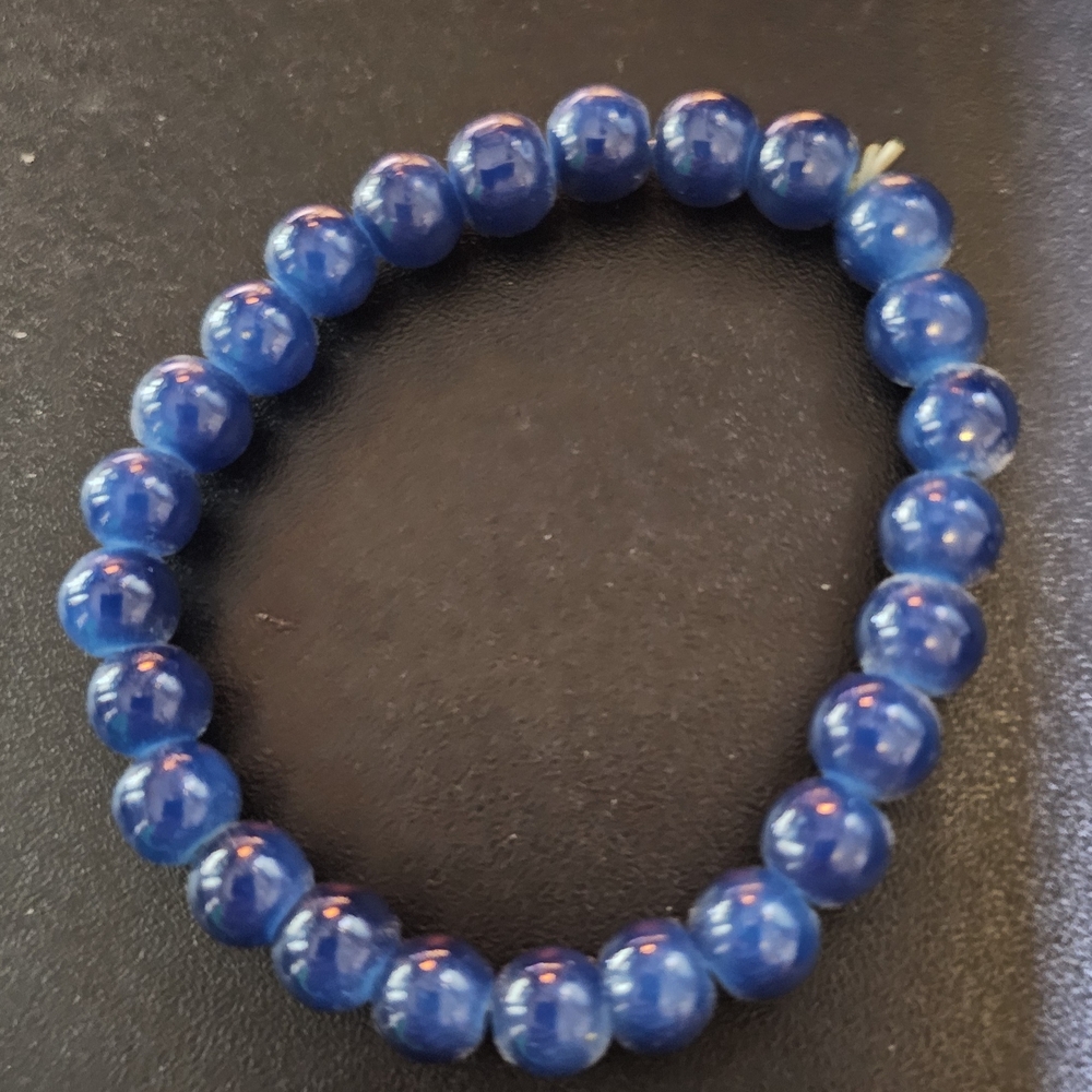 Blue Beaded Bracelet